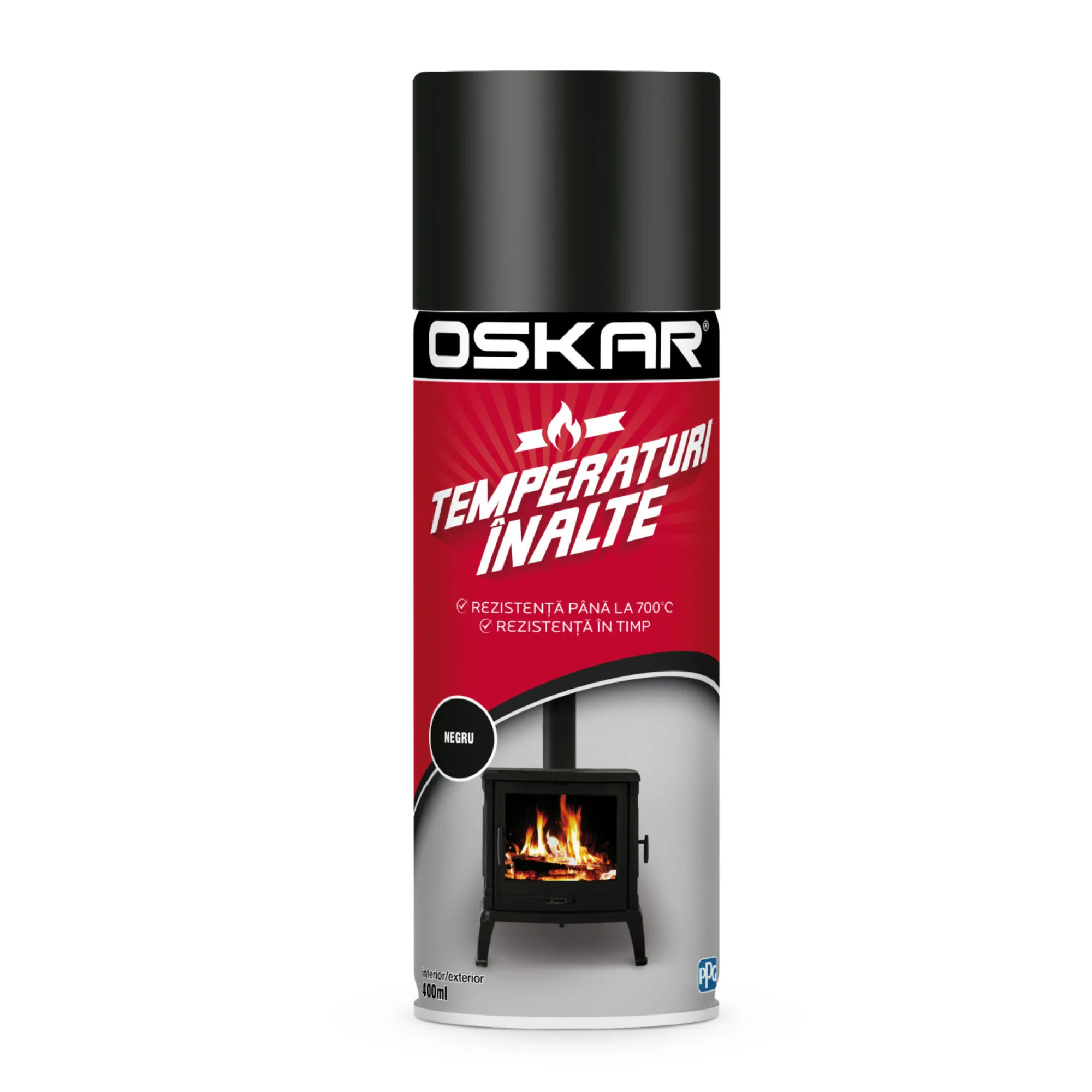 OSKAR_TEMPERATURI_INALTE_NEGRU OSKAR TEMPERATURI INALTE SPRAY NEGRU - 400ML - imagine 1